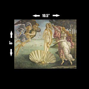 The Birth Of Venus - Large Vinyl Sticker Sandro Botticelli Famous Painting Art